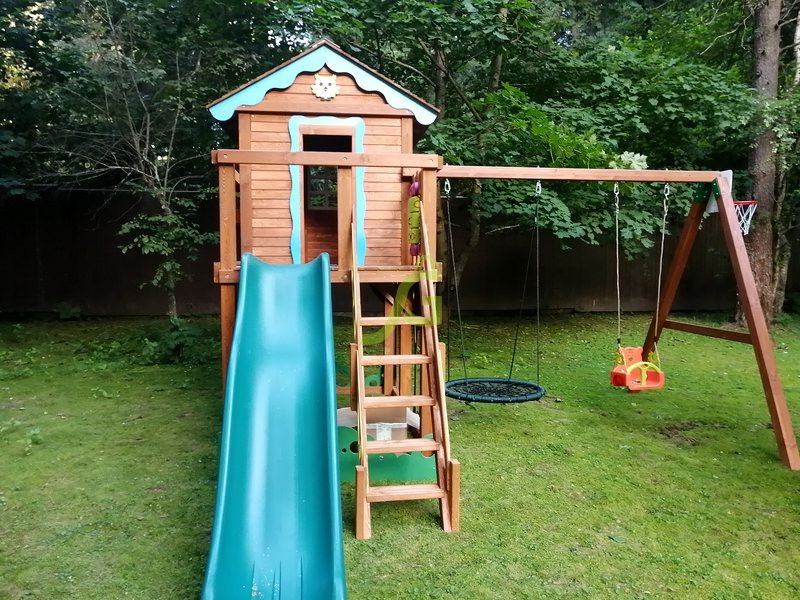 Детская деревянная площадка IgraGrad Домик 2 Совёнок